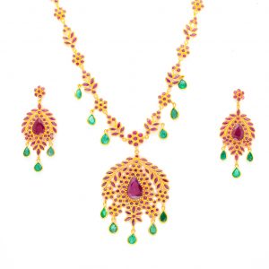 22kt Necklace and Earring Set