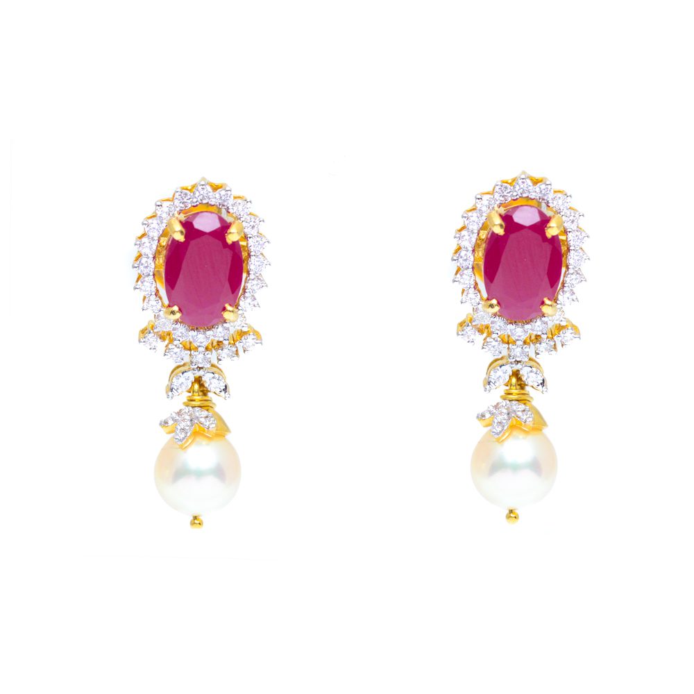 18kt Diamond Earrings