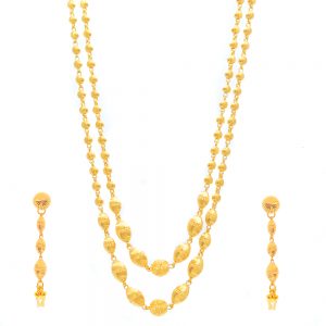 22kt Necklace and Earring Set