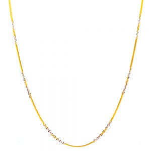 22kt Two Tone Chain