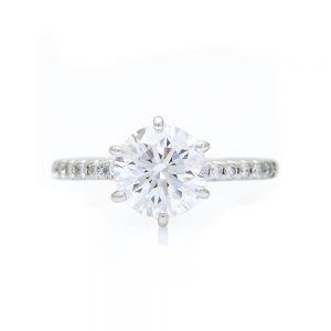GIA 1.74ct Round Diamond Engagement Ring