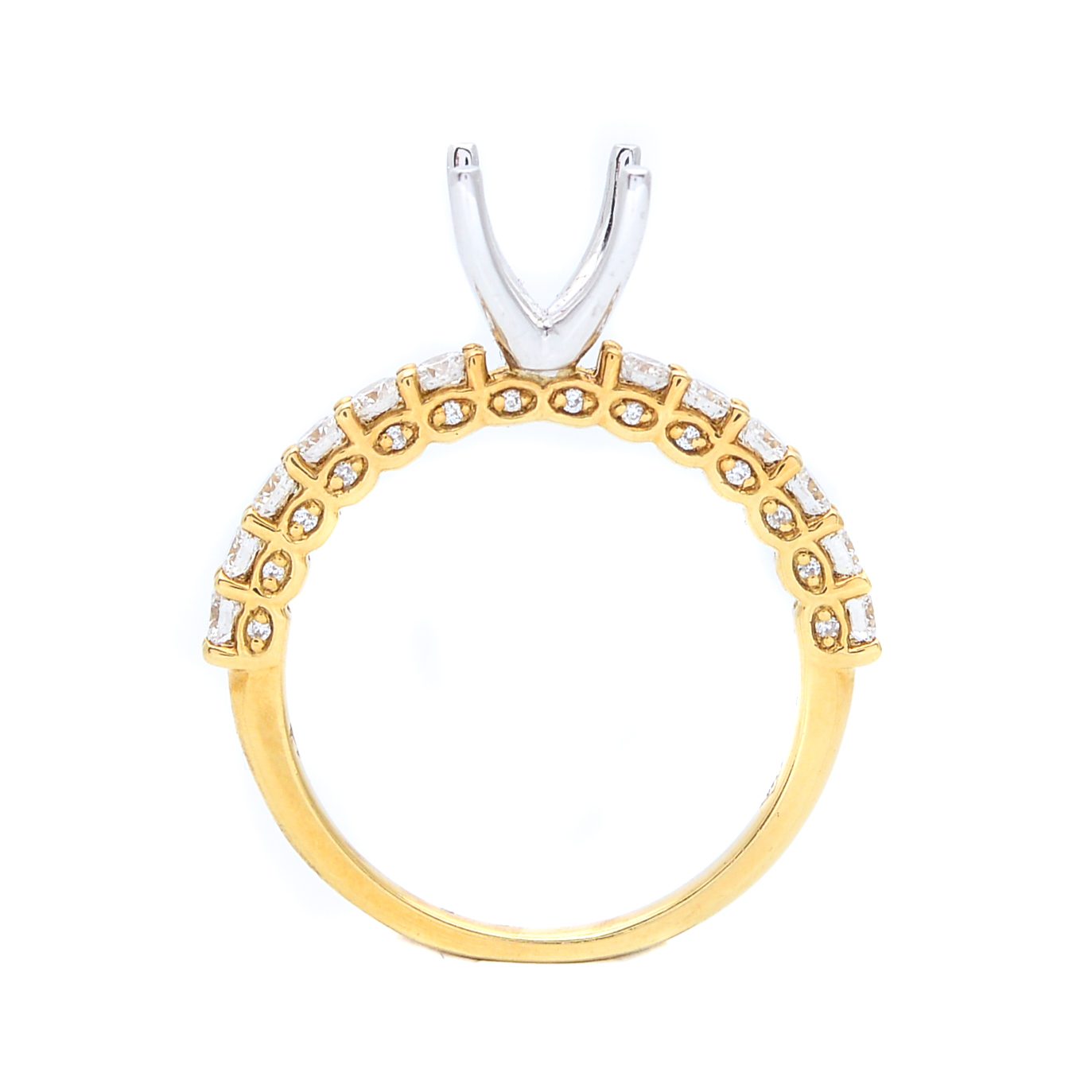 18kt Shared-Prong Engagement Ring - Image 2